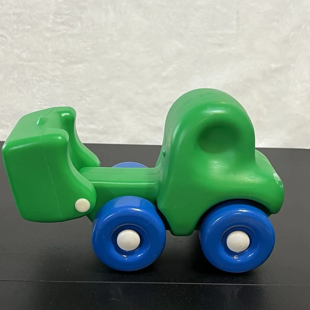 Vintage Little Tikes Chunky Green Dump Truck 6